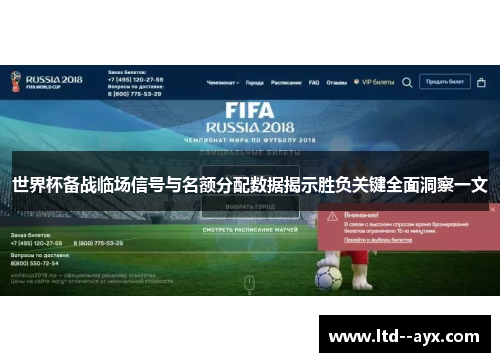 世界杯备战临场信号与名额分配数据揭示胜负关键全面洞察一文